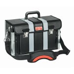 (Bild für) Lederwerkzeugkoffer, vornöffnend, schwarz/orange