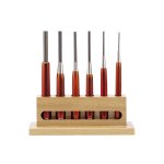 (Bild für) Splintentreiber-Satz, 6-tlg, Holzständer