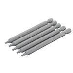 (Bild für) 1/4" Bits. 25 mm. Kugelkopf. Innensechskant. H 8 mm. 2er Pack