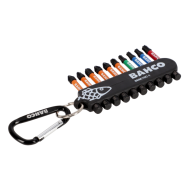 (Bild für) Bit-Set mit 10 Bits für Phillips. Pozidriv und TORX Schrauben