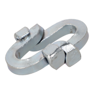 (Bild für) Verbindungsglied. galvanisiert. Vollstahl. 1/4"