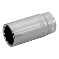 (Bild für) Steckschlüssel-Einsatz 3/8". 12kant. lang. SW 1/2". SB-Verpackung