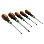 (Bild für) Ergo Schraubendreher-Satz. Torx. 5-tlg. Inhalt: T15x100. T20x100. T25x100. T30x150. T40x150