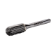 (Bild für) Hartmetall-Rotorfräser Kugelzylinder- oder Walzenform. 3mm. für Edelstahl