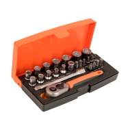 (Bild für) Steckschlüssel-Satz 1/4". 25-tlg. SB-Verpackung