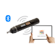 (Bild für) 1/4" Elektronischer Drehmoment- & Drehwinkelschraubendreher mit Bluetooth Schnittstelle. 0.45 - 9 Nm