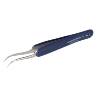 (Bild für) Ergonomische Soft Touch Pinzette. Typ 7-SA. antimagnetisch. ESD-sicher. mit gebogenen. sehr feinen Spitzen 