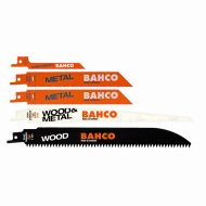 (Bild für) Säbelsägeblatt-Set, 5-tlg, (3x für Metall, 1x Holz+Metall, 1x Holz)