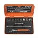 (Bild für) 1/4" Steckschlüssel-Satz mit Umschaltknarre 6950RN, 12-tlg