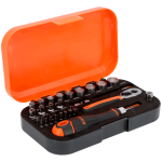 (Bild für) 1/4" und 3/8" Steckschlüssel- und Bit-Satz, 51-teilig