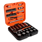 (Bild für) 1/4" und 3/8" Steckschlüssel- und Bit-Satz, 51-teilig