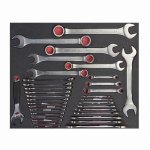 (Bild für) 3/3 Einlage Schraubenschlüssel, 34-teilig
