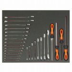 (Bild für) 3/3 Einlage, Schraubenschlüssel + Feilen, 27-tlg