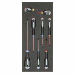 (Bild für) 1/3 Einlage, Schraubendreher, Schlitz, PH + PZ, 8-tlg