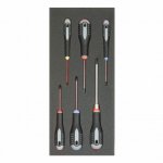 (Bild für) 1/3 Einlage, Schraubendreher, Schlitz, PH + PZ, 6-tlg