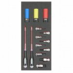 (Bild für) 1/3 Einlage, Steckschlüssel + Zubehör 1/2", 14-tlg