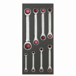 (Bild für) 1/3 Einlage, Knarren-Ringschlüssel, 8-tlg