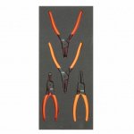 (Bild für) 1/3 Einlage, Sicherungsringzangen, 4-tlg