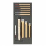 (Bild für) 1/3 Einlage, Meißel + Splintentreiber, 11-tlg