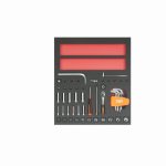 (Bild für) 2/3 Einlage, Steckschlüssel + Zubehör 1/4", 44-tlg