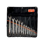 (Bild für) Ring-Maulschlüssel-Satz, gekröpft, 14-tlg, in Kunststofftasche