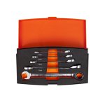 (Bild für) Knarren-Ringmaulschlüssel Satz, metrisch