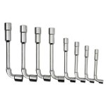 (Bild für) Doppel-Steckschlüssel-Satz, gebogen, 10-tlg, Karton