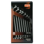 (Bild für) Doppelringschlüssel-Satz, tiefgekröpft, 12kant, metrisch, 8-tlg, Karton