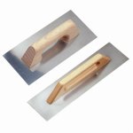 (Bild für) Glättkelle mit Holzgriff, 300x140 mm, Edelstahl