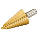 (Bild für) Stufenbohrer, 1/2"(12,7 mm), Bohrlöcher 5-35 mm, 13 Stufen