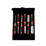 (Bild für) Stechbeitel-Satz, ergo, 6,10,12,18,25,32 mm, in Tasche