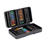 (Bild für) 1/4" Torsions-Bitsatz, 40-tlg (34 Bits für Phillips, Pozidriv, TORX® und Sechskant-Schrauben + 2xBithalter + 4 Bit-Steckschlüssel)