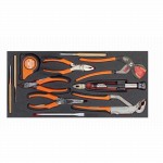 Metallwerkzeugkoffer mit Sortiment, 143-teilig 1/4" + 3/8", Zollmass