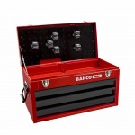 Metall-Werkzeugbox mit 3 Schubladen und Deckelfach