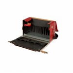 Elektrikertasche aus Leder, leer