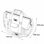 Geschlossene Werkzeugtasche 19", mit Kunststoffboden