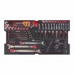 Hartschalenkoffer mit Sortiment, 240-teilig, 1/4", 3/8", metrisch und Zollmass