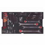 Hartschalenkoffer mit Sortiment, 240-teilig, 1/4", 3/8", metrisch und Zollmass