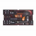 Hartschalenkoffer mit Sortiment, 159-teilig, 1/4", 3/8", Zollmass