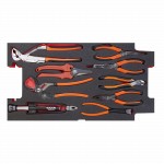 Hartschalenkoffer mit Sortiment, 159-teilig, 1/4", 3/8", Zollmass