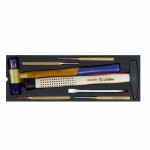 Hartschalenkoffer mit Sortiment, 159-teilig, 1/4", 3/8", Zollmass