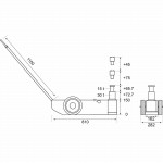 Hydro-Pneumatischer Wagenheber 30/15t