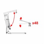 Klappbarer Hebekran 1t