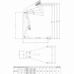 Klappbarer Hebekran 1t