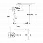 Faltbarer Werkstattkran 600 kg