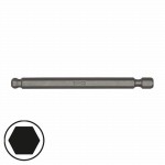 Bits 1/4" für Innensechskantschrauben, mit Kugelkopf, 89 mm