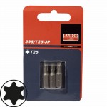 Bits 1/4" für Torx®-Schrauben, 25 mm, 3 Bits