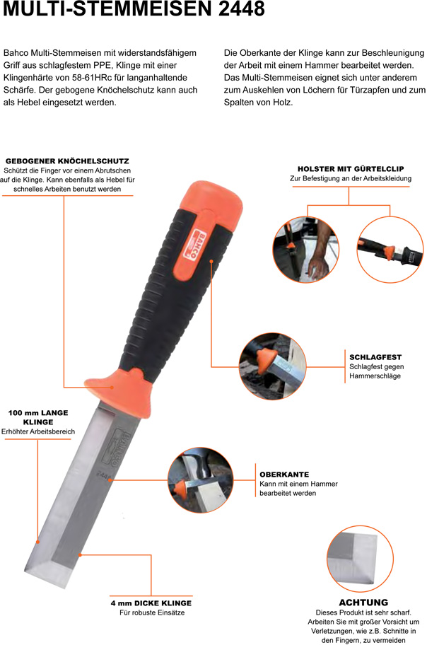 Bahco Multi-Stemmeisen, 2448 : Bahco-Werkzeuge