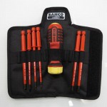 1000V Slim Ratschenschraubendreher Set, geschlitzt und Phillips