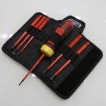 1000V Slim Ratschenschraubendreher Set, geschlitzt und Phillips